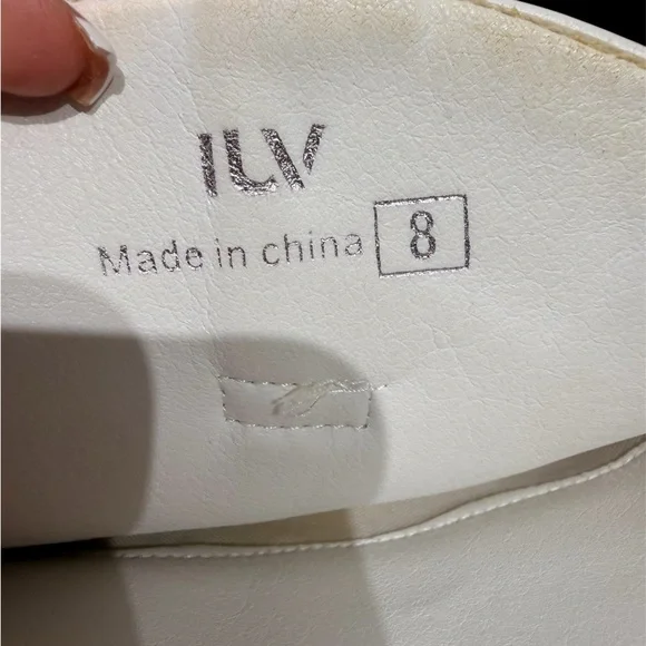 IUV brand white western cowboy boots for women mid calf size 8 - Picture 9 of 13